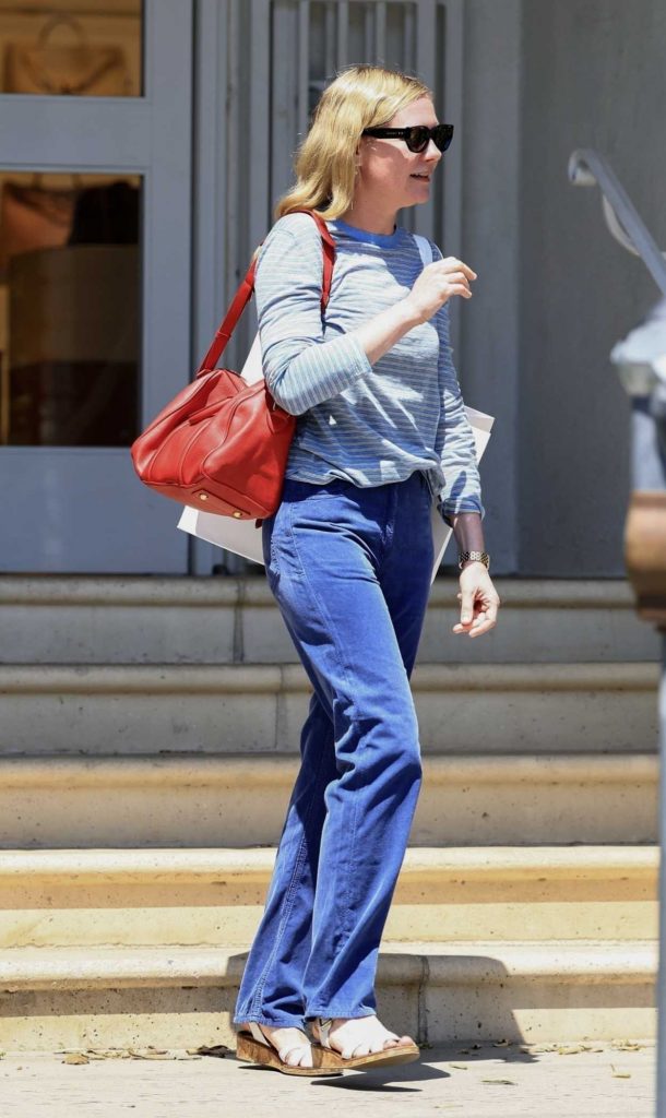 Kirsten Dunst in a Blue Pants