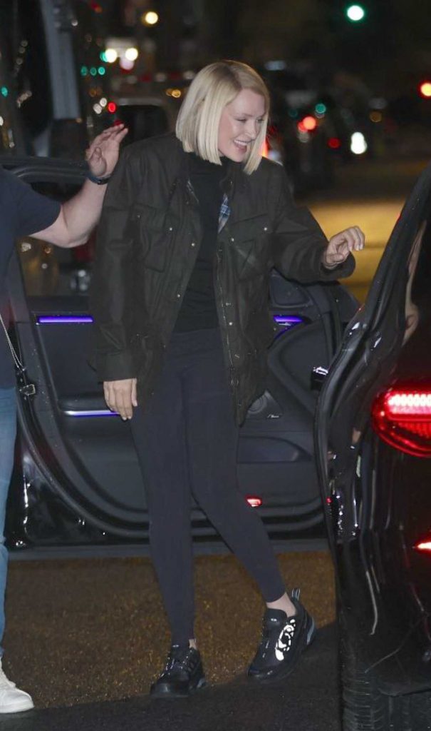 Uma Thurman in a Black Dress