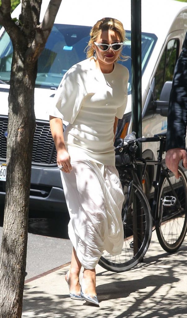 Florence Pugh in a White Tee