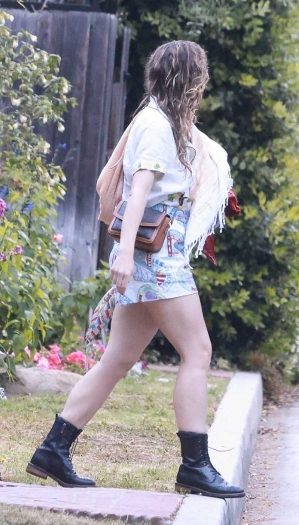 Joey King in a Black Boots