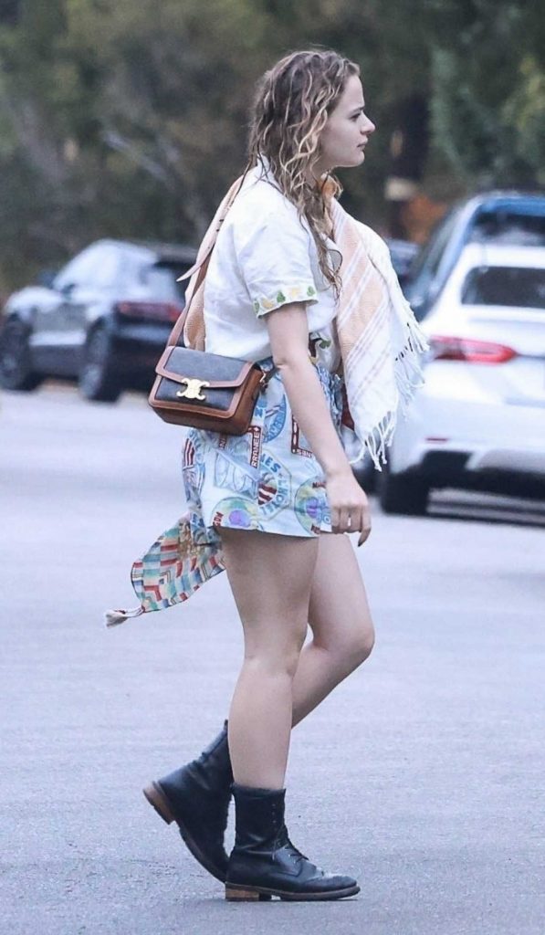 Joey King in a Black Boots