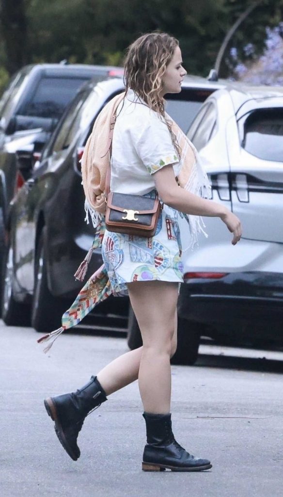 Joey King in a Black Boots