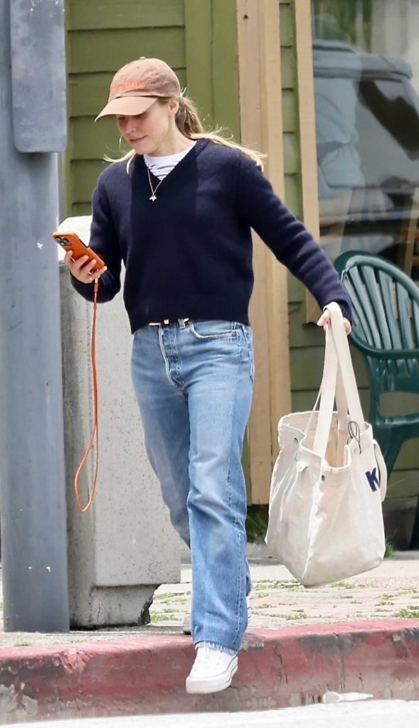 Kristen Bell in a Blue Jeans