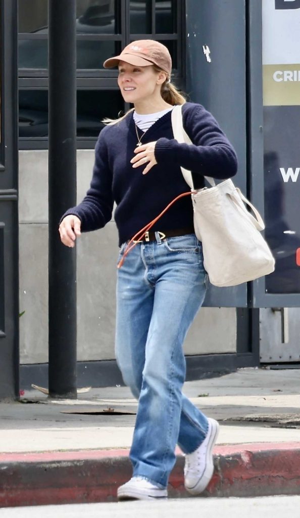 Kristen Bell in a Blue Jeans