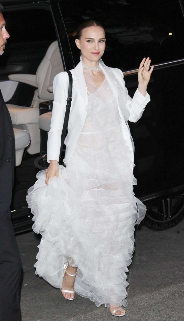 Natalie Portman in a White Dress