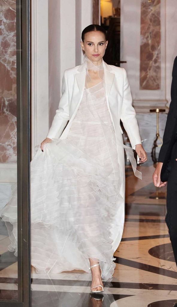 Natalie Portman in a White Dress