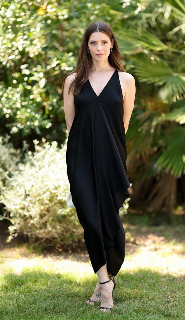 Ashley Greene in a Black Dress