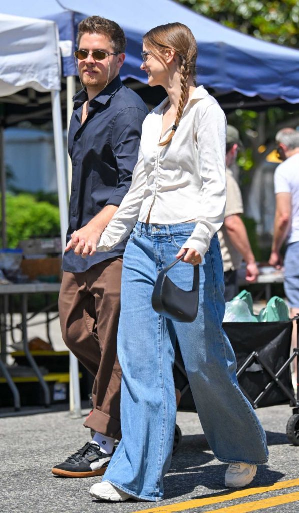 Barbara Palvin in a Blue Jeans