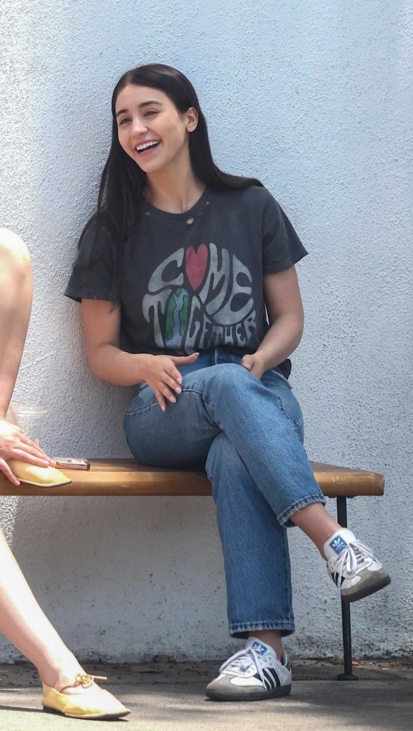 Caylee Cowan in a Black Tee