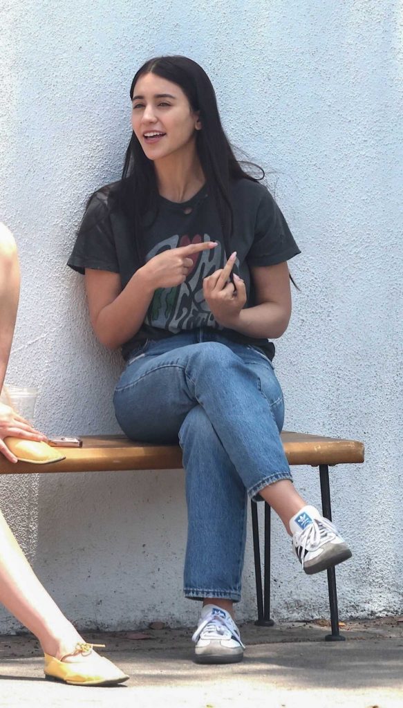 Caylee Cowan in a Black Tee