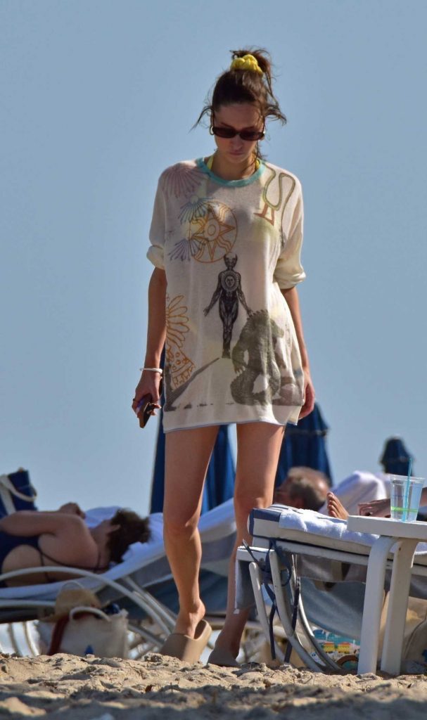 Elsie Hewitt in a Yellow Bikini