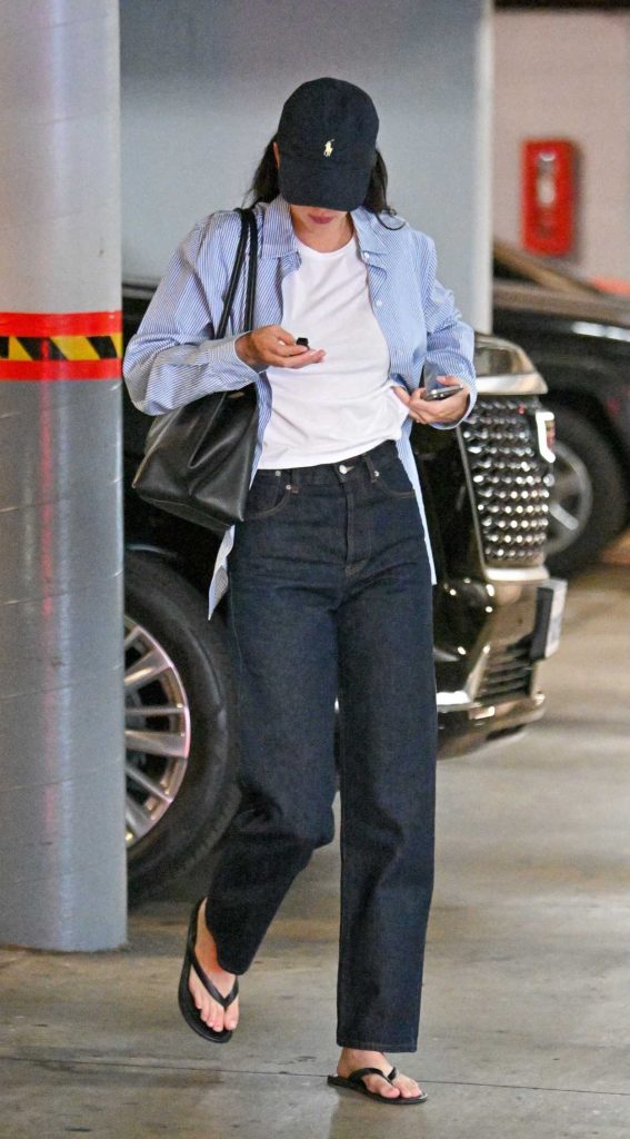 Kendall Jenner in a Black Cap