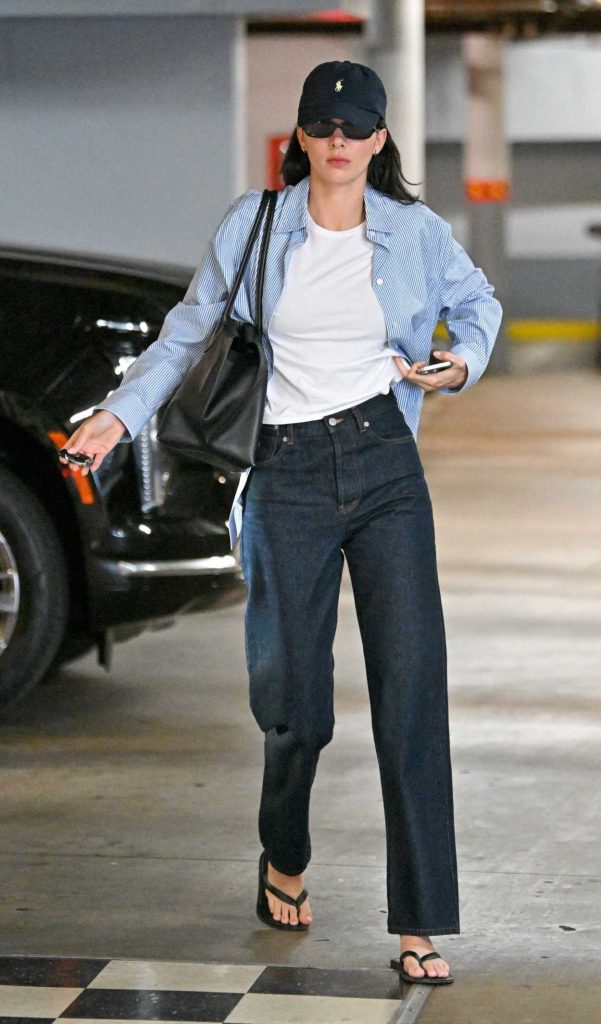 Kendall Jenner in a Black Cap