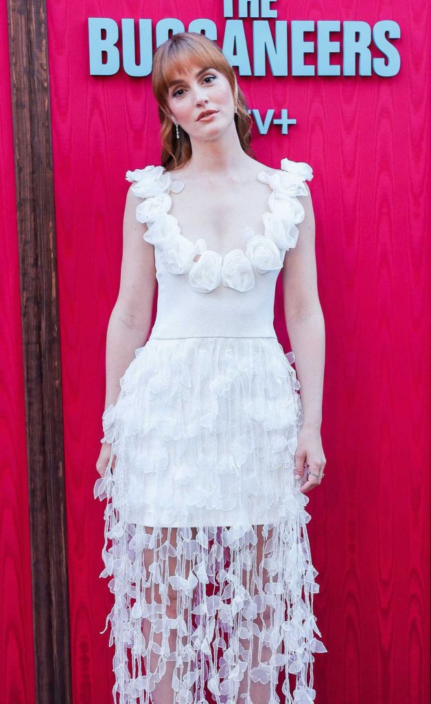 Leighton Meester in a White Dress