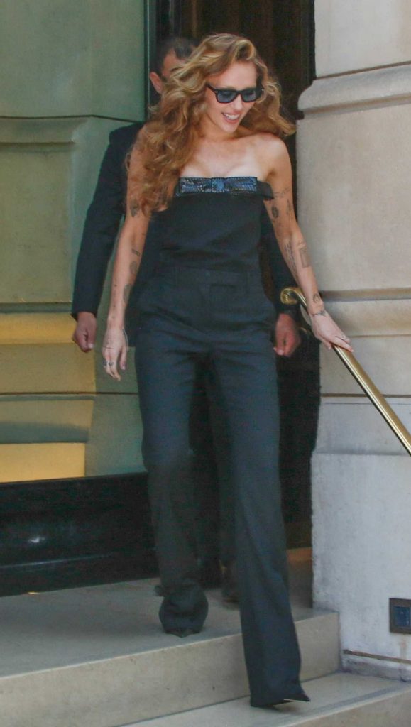 Miley Cyrus in a Black Pants