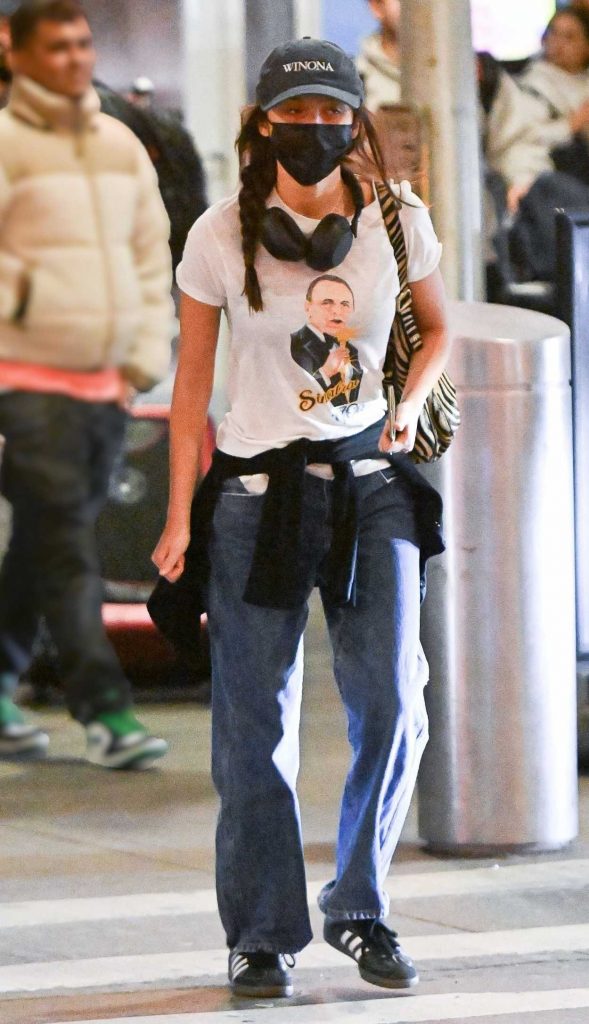 Olivia Rodrigo in a Black Protective Mask