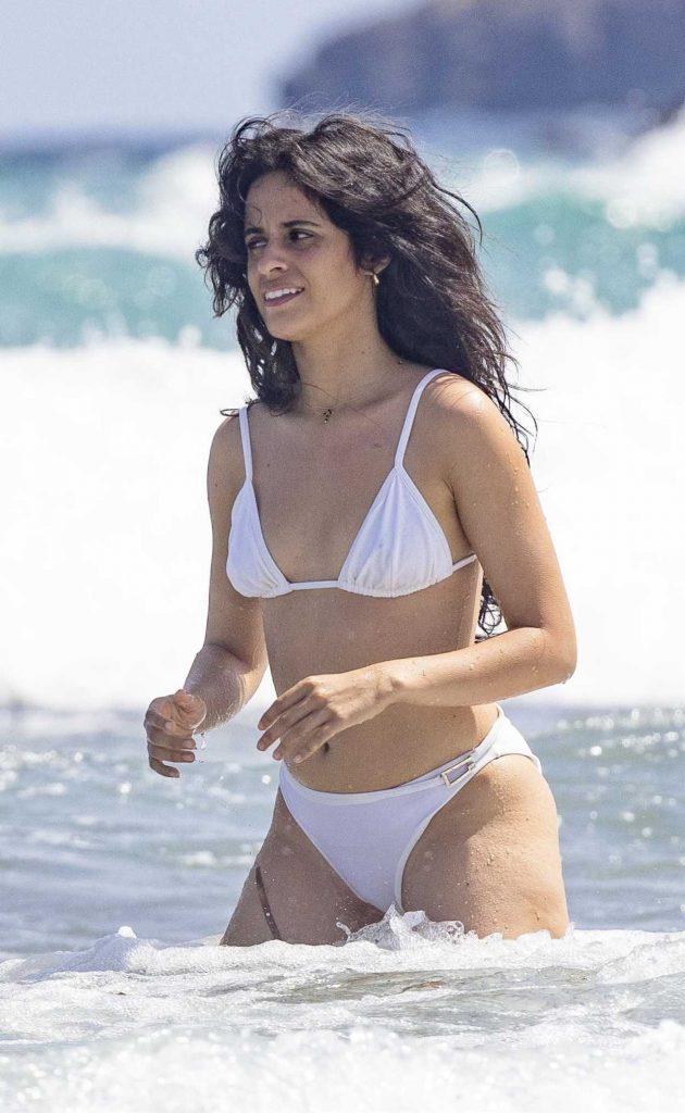 Camila Cabello in a White Bikini