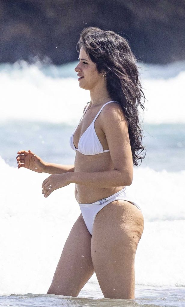 Camila Cabello in a White Bikini