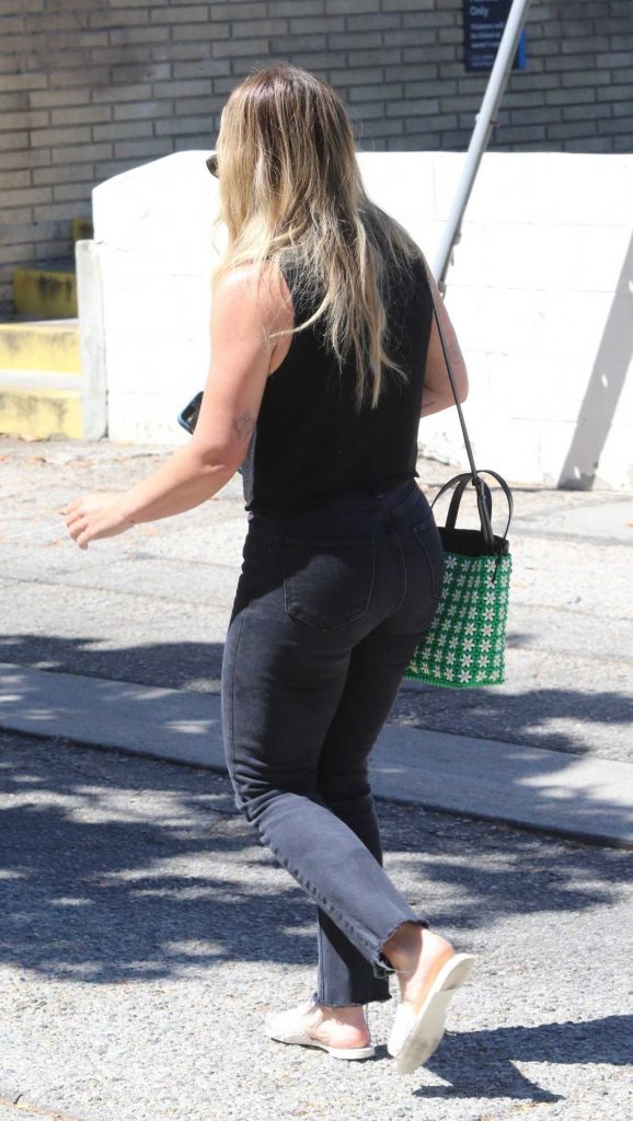 Hilary Duff in a Black Top