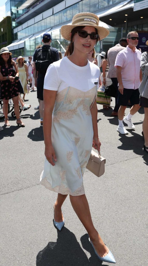 Jenna Coleman in a Straw Hat