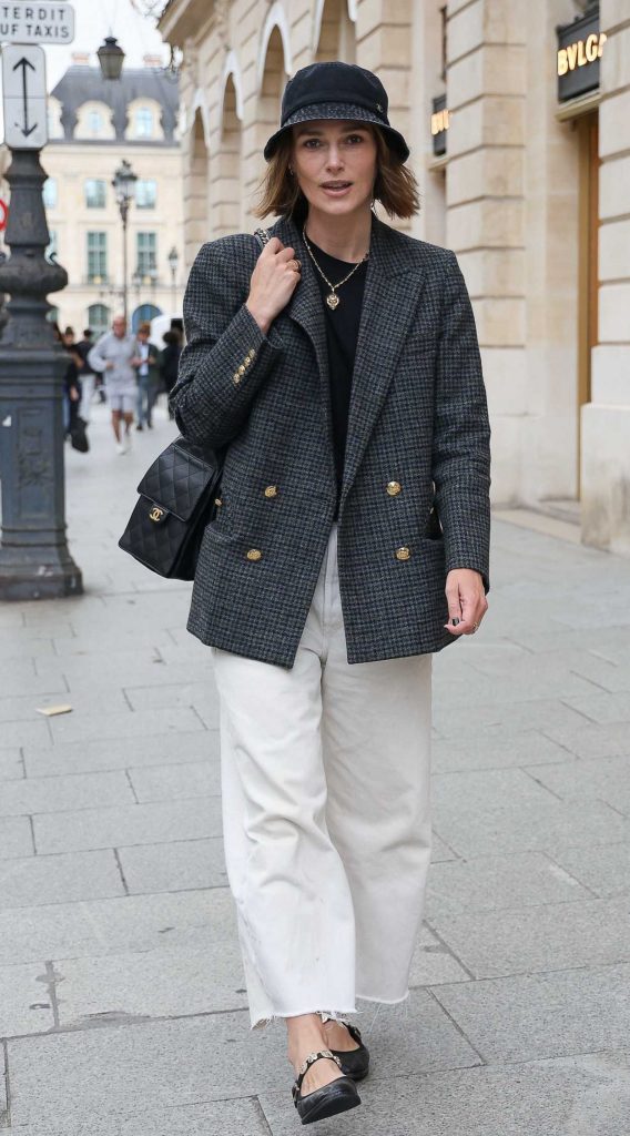 Keira Knightley in a White Jeans