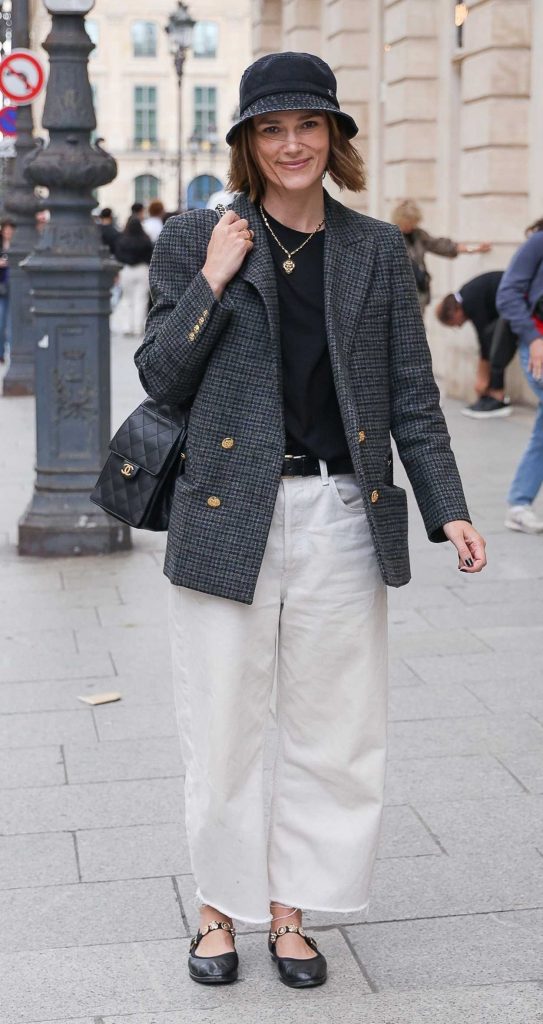 Keira Knightley in a White Jeans