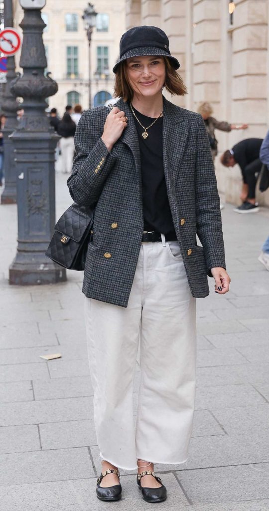 Keira Knightley in a White Jeans