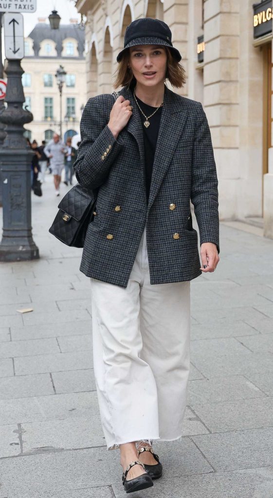 Keira Knightley in a White Jeans