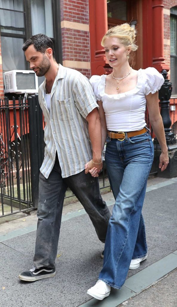 Meghann Fahy in a White Blouse