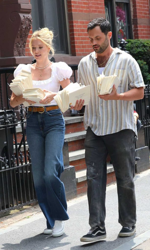 Meghann Fahy in a White Blouse