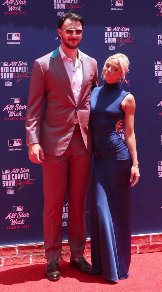 Olivia Dunne in a Blue Dress