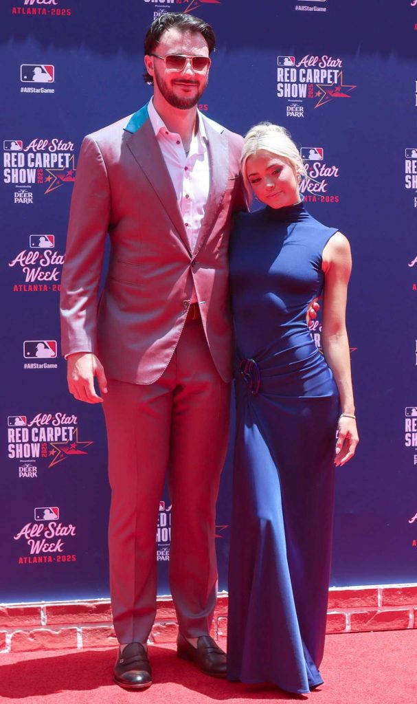 Olivia Dunne in a Blue Dress