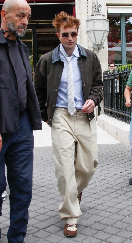 Robert Pattinson in a Beige Pants