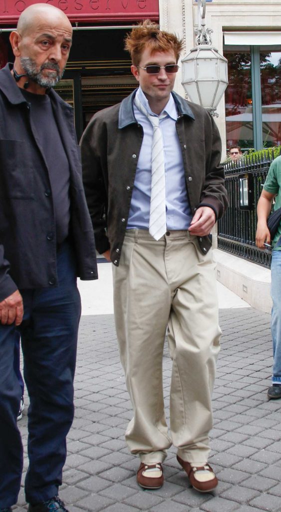 Robert Pattinson in a Beige Pants