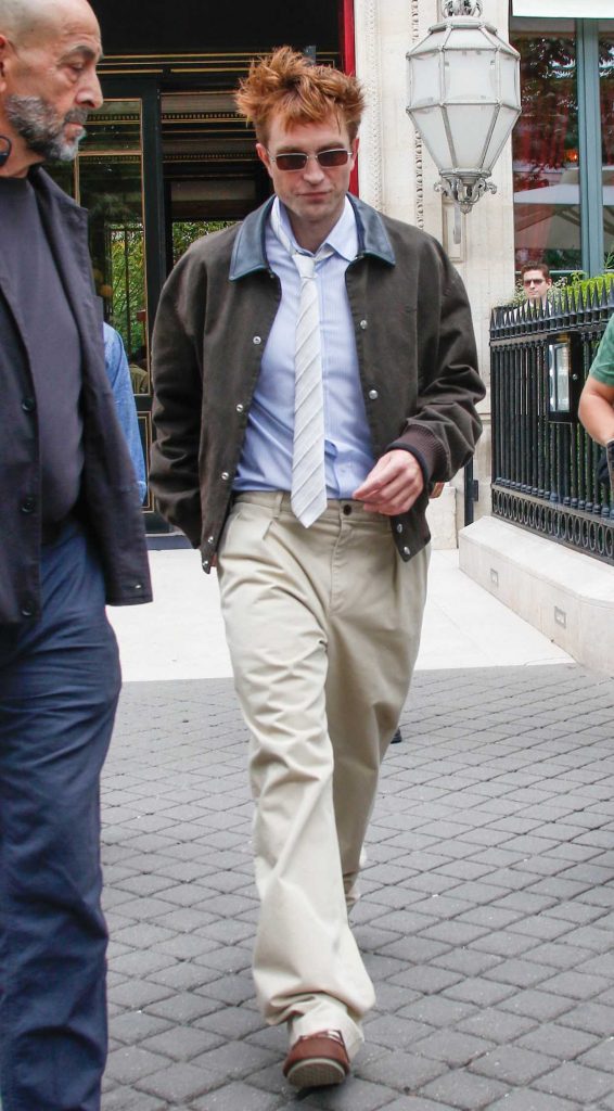 Robert Pattinson in a Beige Pants