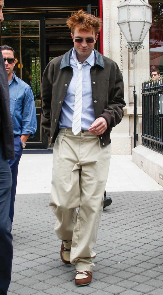 Robert Pattinson in a Beige Pants