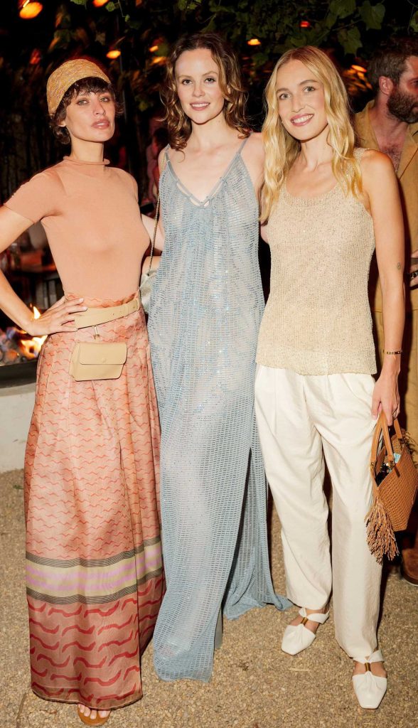 Sarah Ramos in a Silver See-Through Dress