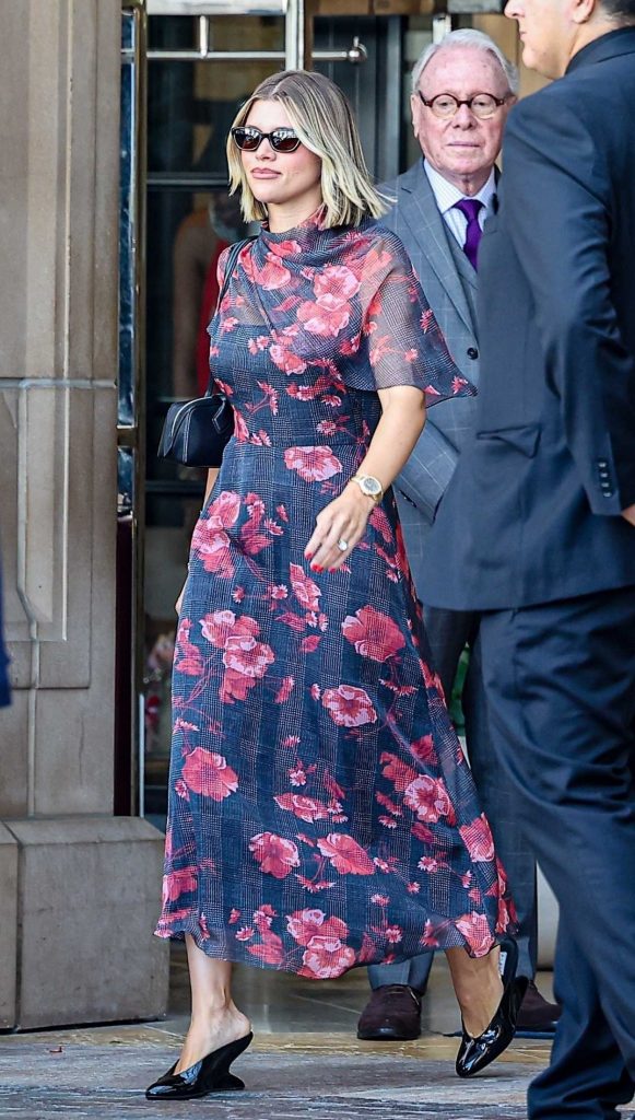 Sofia Richie in a Floral Dress