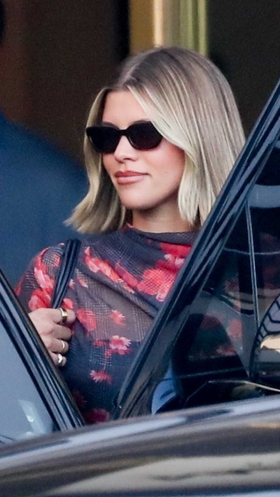 Sofia Richie in a Floral Dress