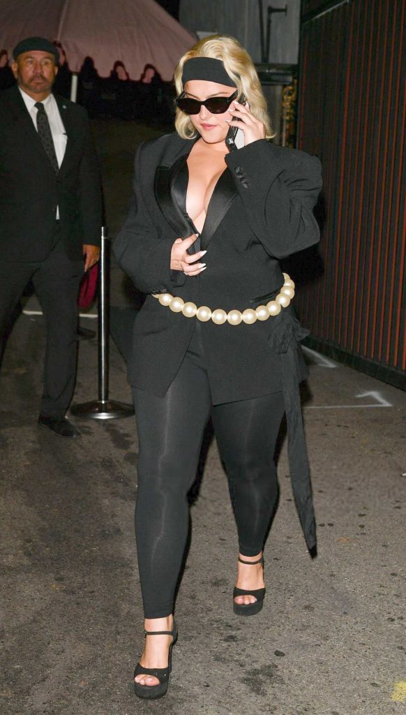 Bebe Rexha in a Black Blazer