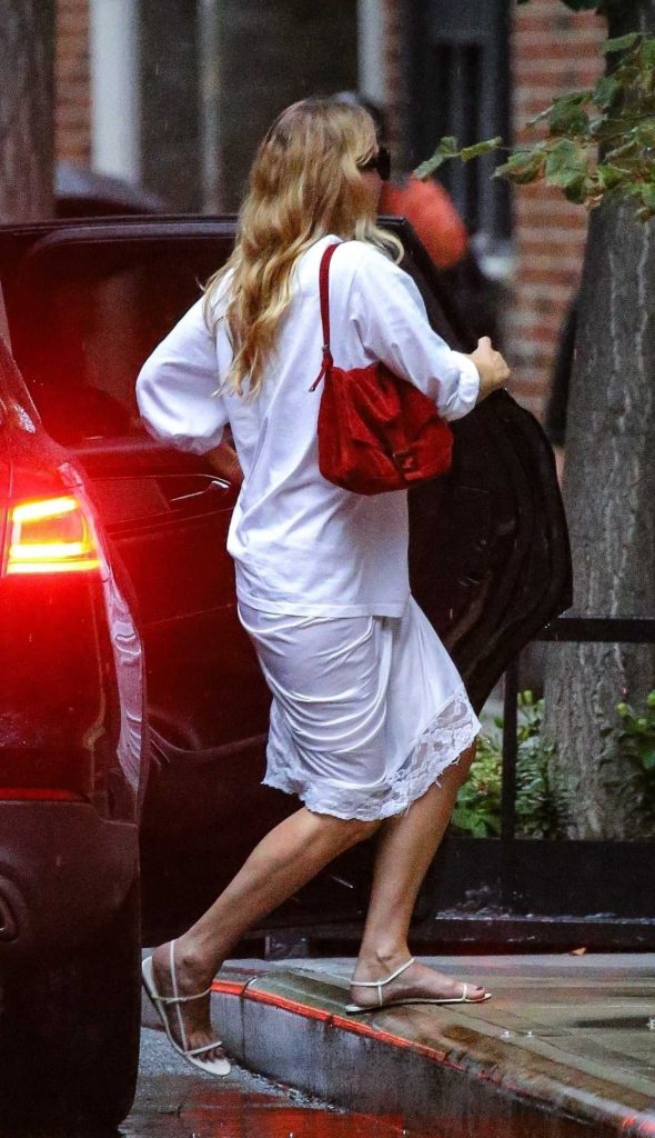 Jennifer Lawrence in a White Outfit