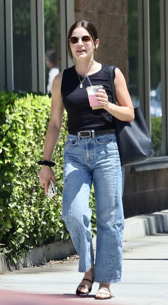 Lucy Hale in a Black Top