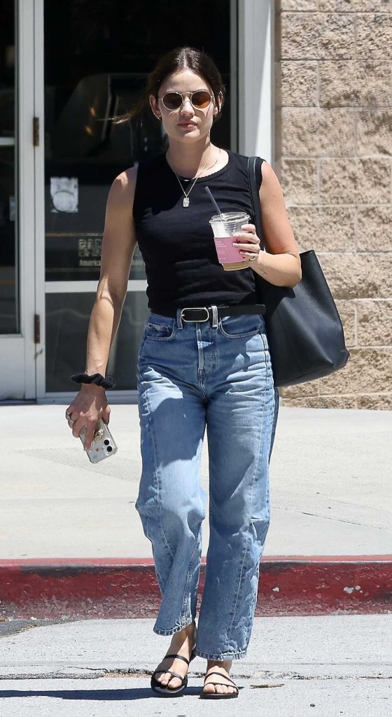 Lucy Hale in a Black Top