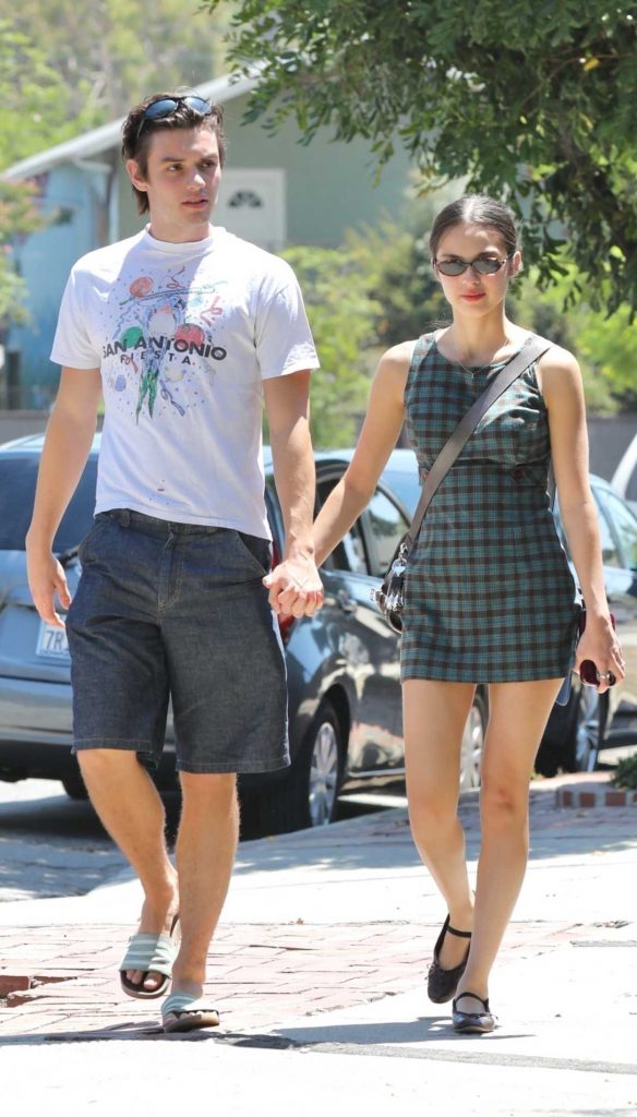 Olivia Rodrigo in a Plaid Green Mini Dress