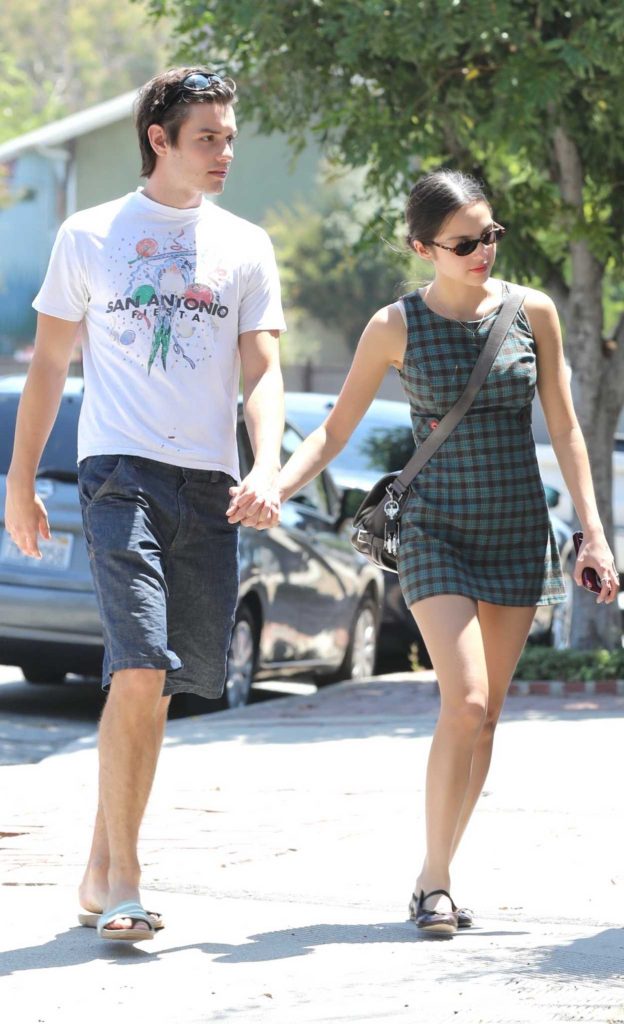 Olivia Rodrigo in a Plaid Green Mini Dress