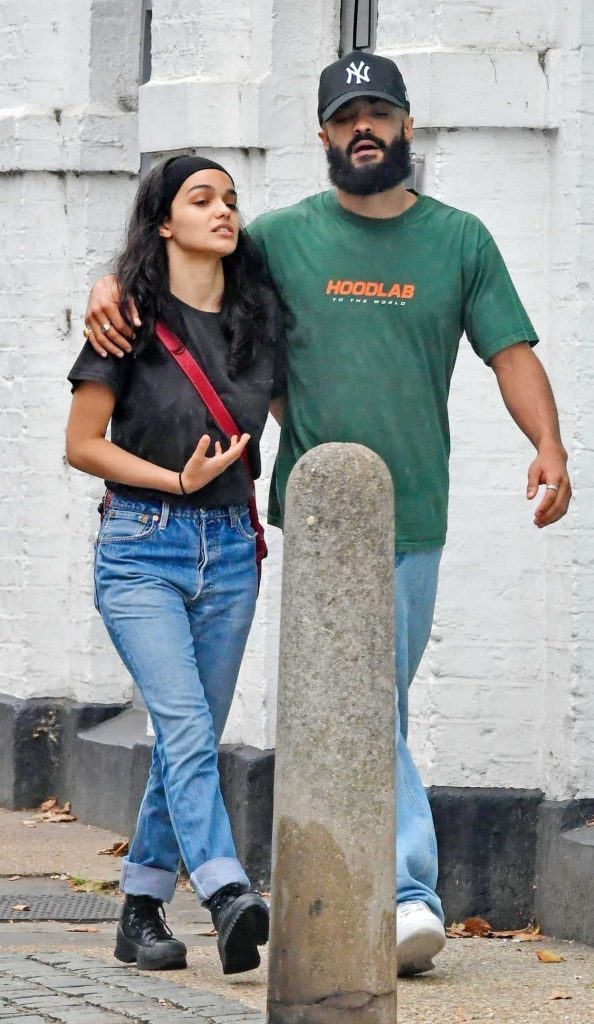 Rachel Zegler in a Blue Jeans