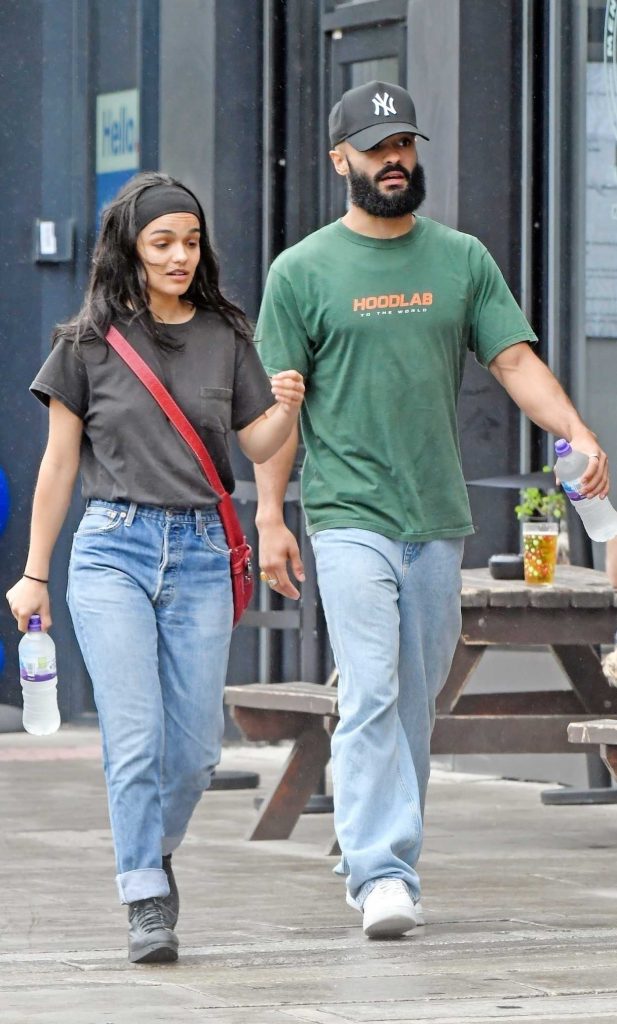 Rachel Zegler in a Blue Jeans