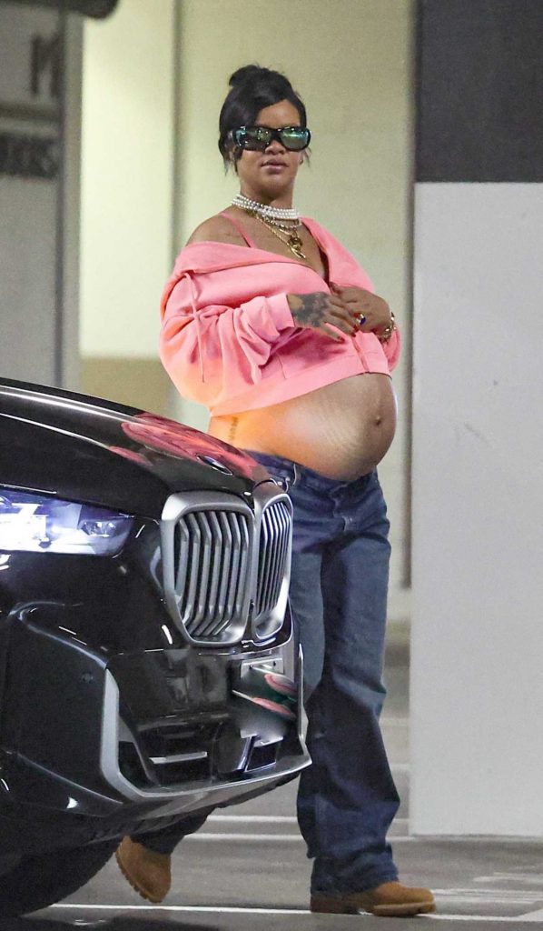 Rihanna in a Blue Jeans