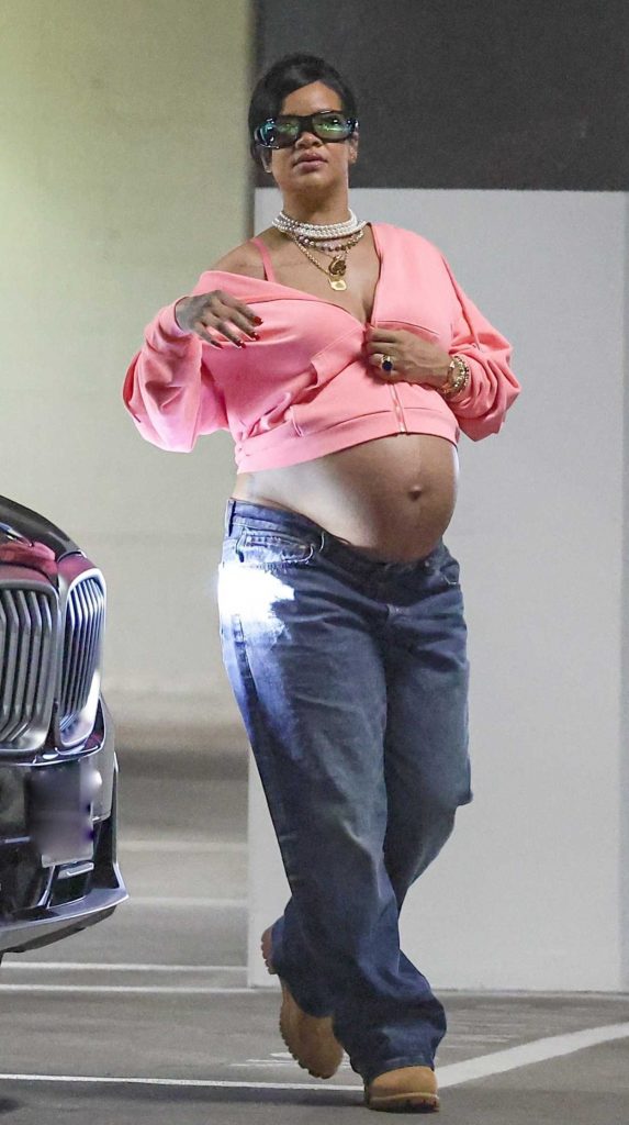 Rihanna in a Blue Jeans