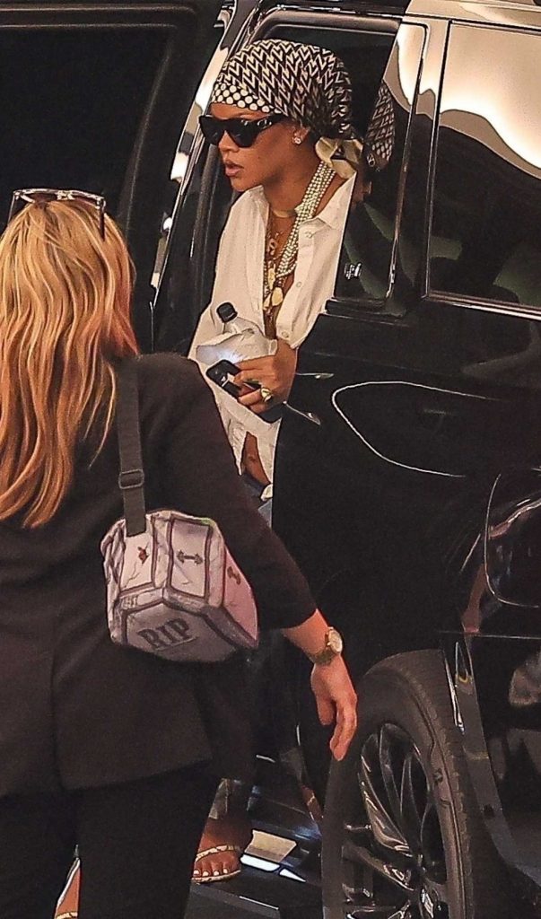 Rihanna in a White Shirt